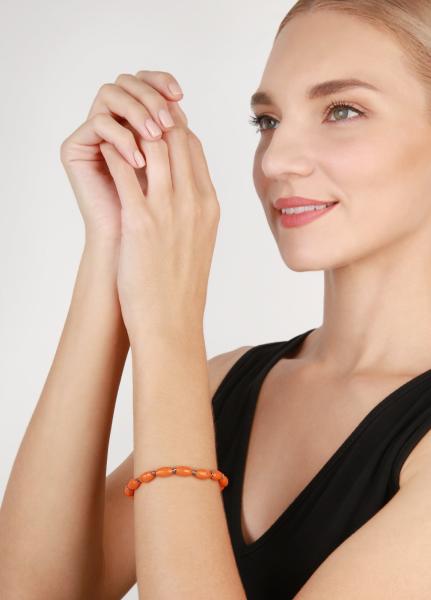 Orange - Petit Glamour d'Afrique - Armband von Konplott